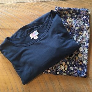 🆕 NWOT LulaRoe XS Irma and OS leggings outfit